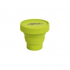 Стакан складной силиконовый с крышкой Tramp 180ml olive